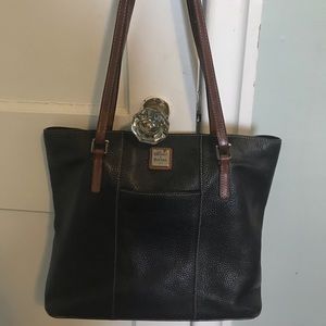 Black Leather Dooney and Bourke Bag